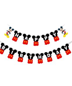 Happy Birthday Banner - Mickey Mouse