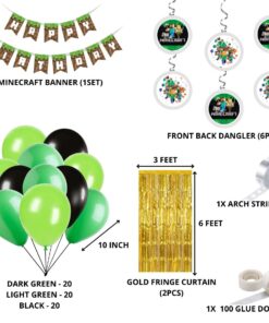 Minecraft Decoration Theme Birthday Kits-71Pcs