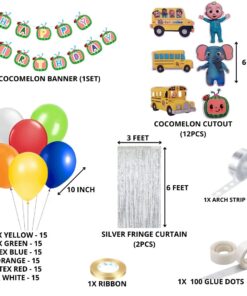 melon Theme Birthday Balloon Decoration DIY Kit (108 Pcs)