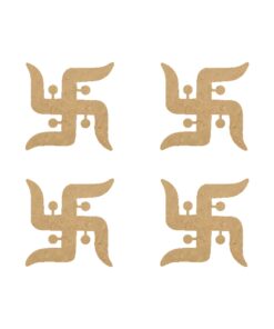 Wooden Swastik - Set of 4