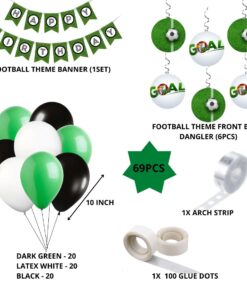 Football Theme Birthday Decoration Kit(69Pcs)