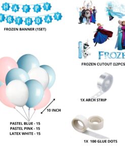 Frozen Theme Birthday/Dangler Decoration DIY Kit (60 Pcs)