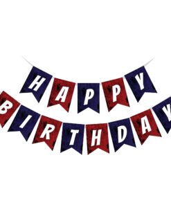 Happy Birthday Banner - Captain America
