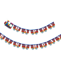 Train Happy Birthday Banner