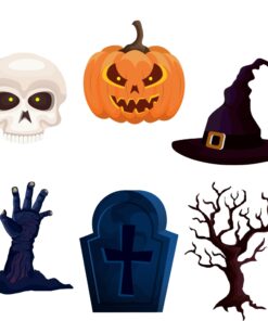 Halloween Theme Cutout (12 Pcs) - Material-Cardstock
