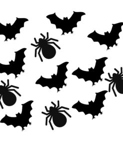 Spider And Bat Halloween Cutout (12 Pcs) - Material-Cardstock