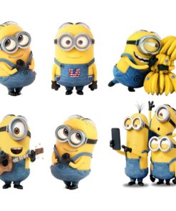 Minion Theme Birthday Decor Cutout (12 Pcs) - 6 Inches - Cardstock