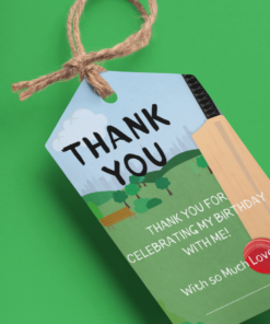 Cricket Theme Birthday Favour Tags (2 x 3.5 inches/250 GSM Cardstock/Multicolour/30Pcs)