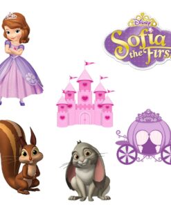 Sofia Theme Cutout (6 inches/250 GSM Cardstock/Mixcolour/12Pcs)