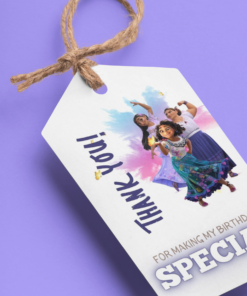 Encanto Theme Birthday Favour Tags (2 x 3.5 inches/250 GSM Cardstock/Mixcolour/30Pcs)