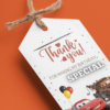 Disney Car Theme Birthday Favour Tags (2 x 3.5 inches/250 GSM Cardstock/Mixcolour/30Pcs)