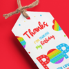 Pop It Theme Model 2 Birthday Favour Tags