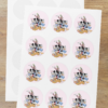 Mickey Club House Theme- Return Gift/birthday decor Thankyou Sticker (6 CM/Sticker/Multicolour/24Pcs)