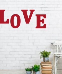 L O V E Cutouts for Valentines Day Decoration - 5mm Sunboard -