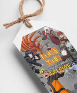 Naruto Theme Birthday Favour Tags