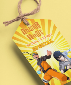 Naruto Theme Model 2 Birthday Favour Tags