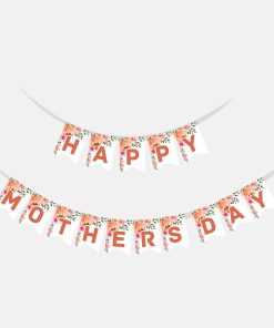 Happy Mothersday Banner (6 inches/250 GSM Cardstock/Mixcolour/15 pcs)
