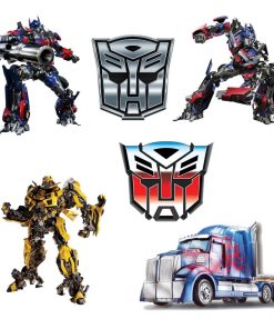 Transformers Theme Cutout (6 inches/250 GSM Cardstock/Mixcolour/12Pcs)