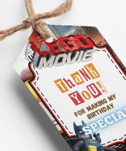 Lego Movie Theme Thank You Cards & Return Gift Tags - 30Pcs, 2x3.5, 250 GSM Cardstock (Lego Movie)