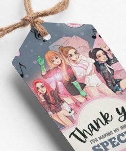 Black Pink Theme Thank You Cards & Return Gift Tags - 30Pcs, 2x3.5, 250 GSM Cardstock (Black Pink)