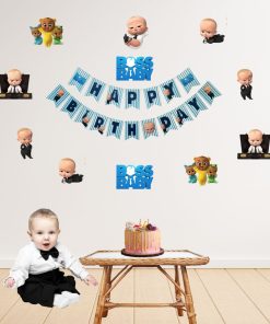 Boss Baby Girl Adventure Birthday Party Decorations - Banner, Cutouts (6 inches/250 GSM Cardstock/Mixcolour/25Pcs)