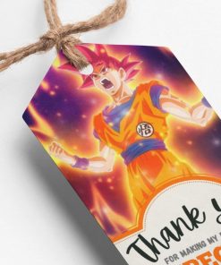 Dragon Ball Z Theme Thank You Cards & Return Gift Tags - 30Pcs, 2x3.5, 250 GSM Cardstock (Dragon Ball Z)