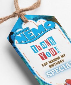 Finding Nemo Theme Thank You Cards & Return Gift Tags - 30Pcs, 2x3.5, 250 GSM Cardstock (Finding Nemo)