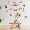 Enchanting Sofia Theme Birthday Party Decorations - Banner, Cutouts (6 inches/250 GSM Cardstock/Mixcolour/25Pcs)