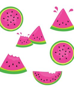 Watermelon Theme Cutout (6 inches/250 GSM Cardstock/Mixcolour/12Pcs)
