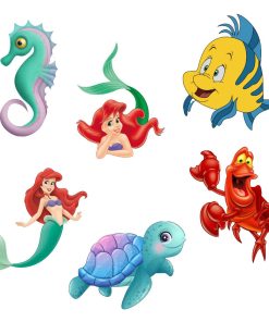 Mermaid Theme Cutout (6 inches/250 GSM Cardstock/Mixcolour/12Pcs)
