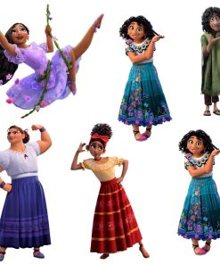 Encanto Theme Cutout (6 inches/250 GSM Cardstock/Mixcolour/12Pcs)