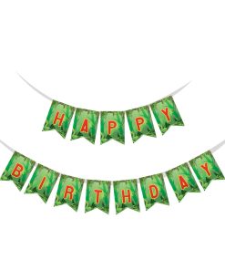 Donkey Kong Theme Happy Birthday Banner (6 Inches/250 GSM Cardstock/Mixcolour/13Pcs)