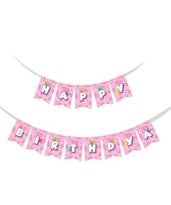 Gabby Doll House Theme Birthday Banner - (6 inches/250 GSM Cardstock/Mixcolour/13Pcs)