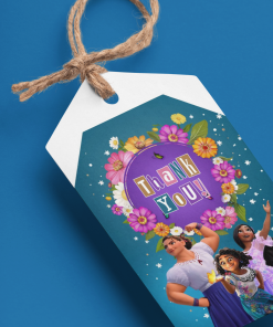 Encanto Model 2 Theme Birthday Favour Tags (2 x 3.5 inches/250 GSM Cardstock/Mixcolour/30Pcs)