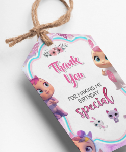 Cry Babies Theme Thank You Cards & Return Gift Tags - 30Pcs, 2x3.5, 250 GSM Cardstock, Green & Black (Cry Babies)