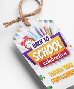 Back to School Theme Thank You Cards & Return Gift Tags - 30Pcs, 2x3.5, 250 GSM Cardstock, Green & Black (Back to School)
